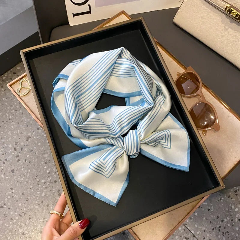 Foulard Soie Long Étroit Femme Cravate | MDN Store
