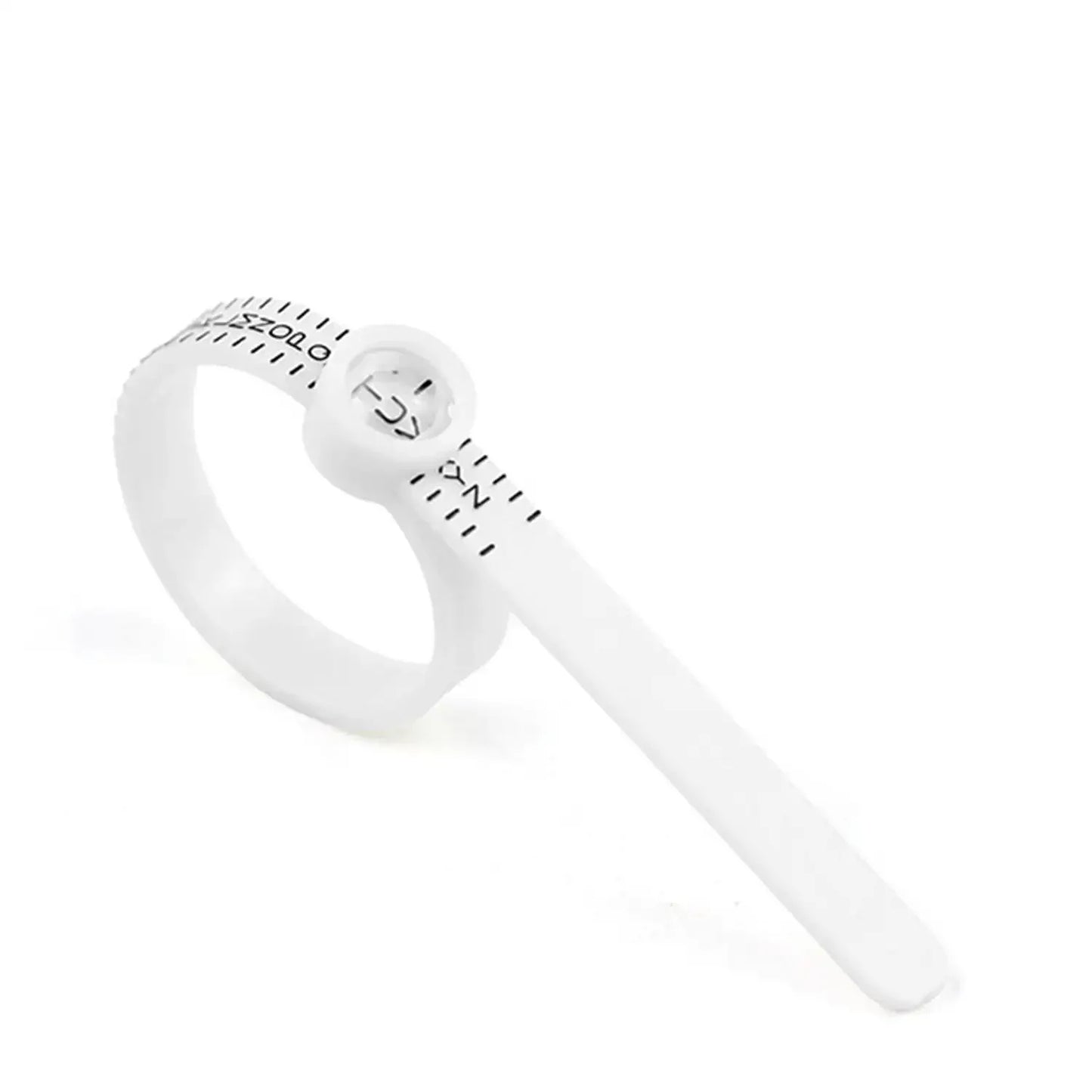 US/UK/EU/HK Size Ring Ruler Ring Measuring Tape Ring Measuring Tool Annular Coil Finger Size Filter with Magnifying Glass