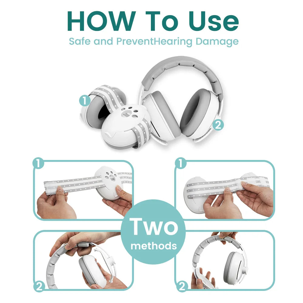 Casque Anti-Bruit Bébé 2-en-1 | MDN Store
