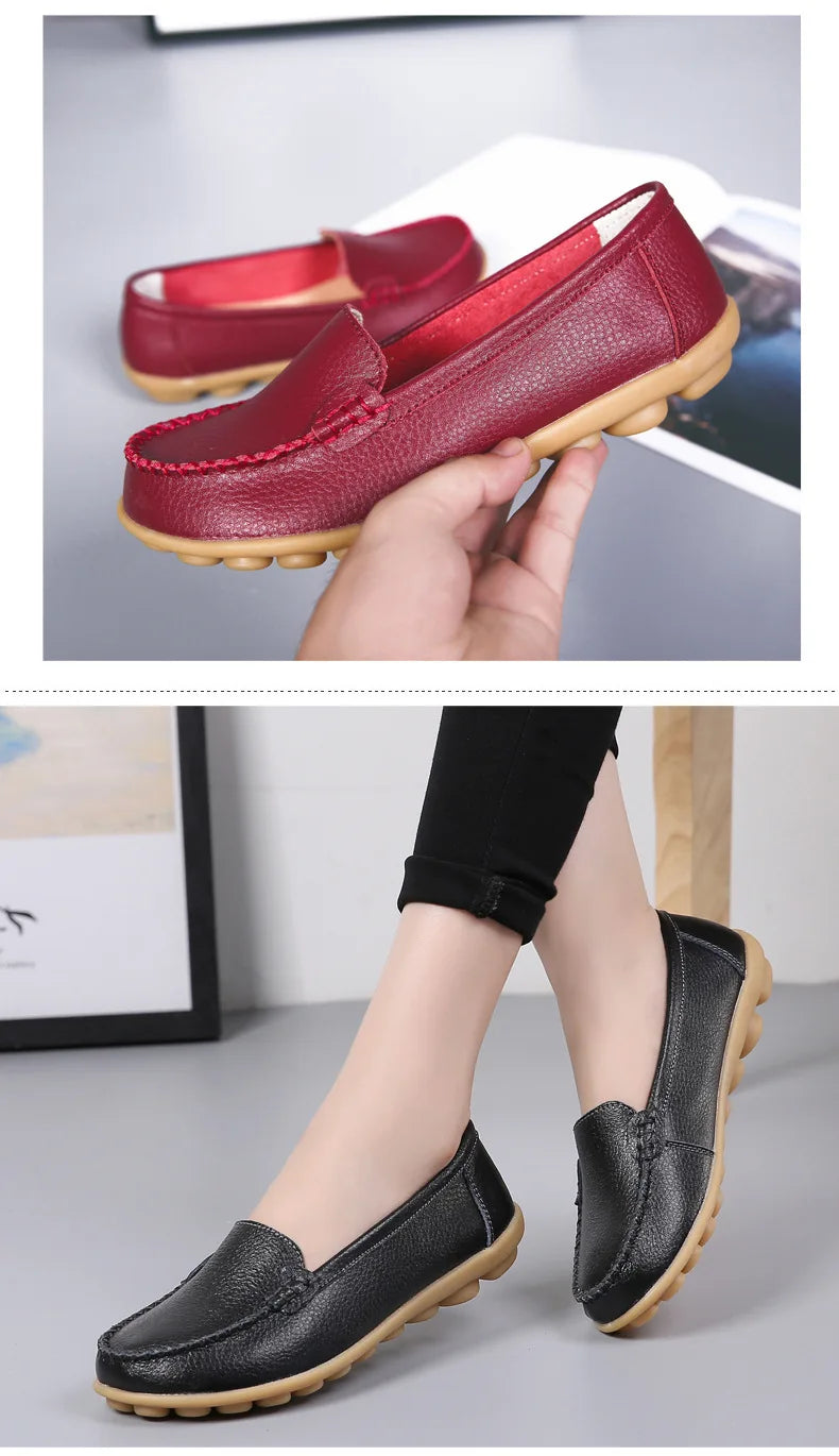 Chaussures Cuir Confort Slip-On Respirantes | MDN Store