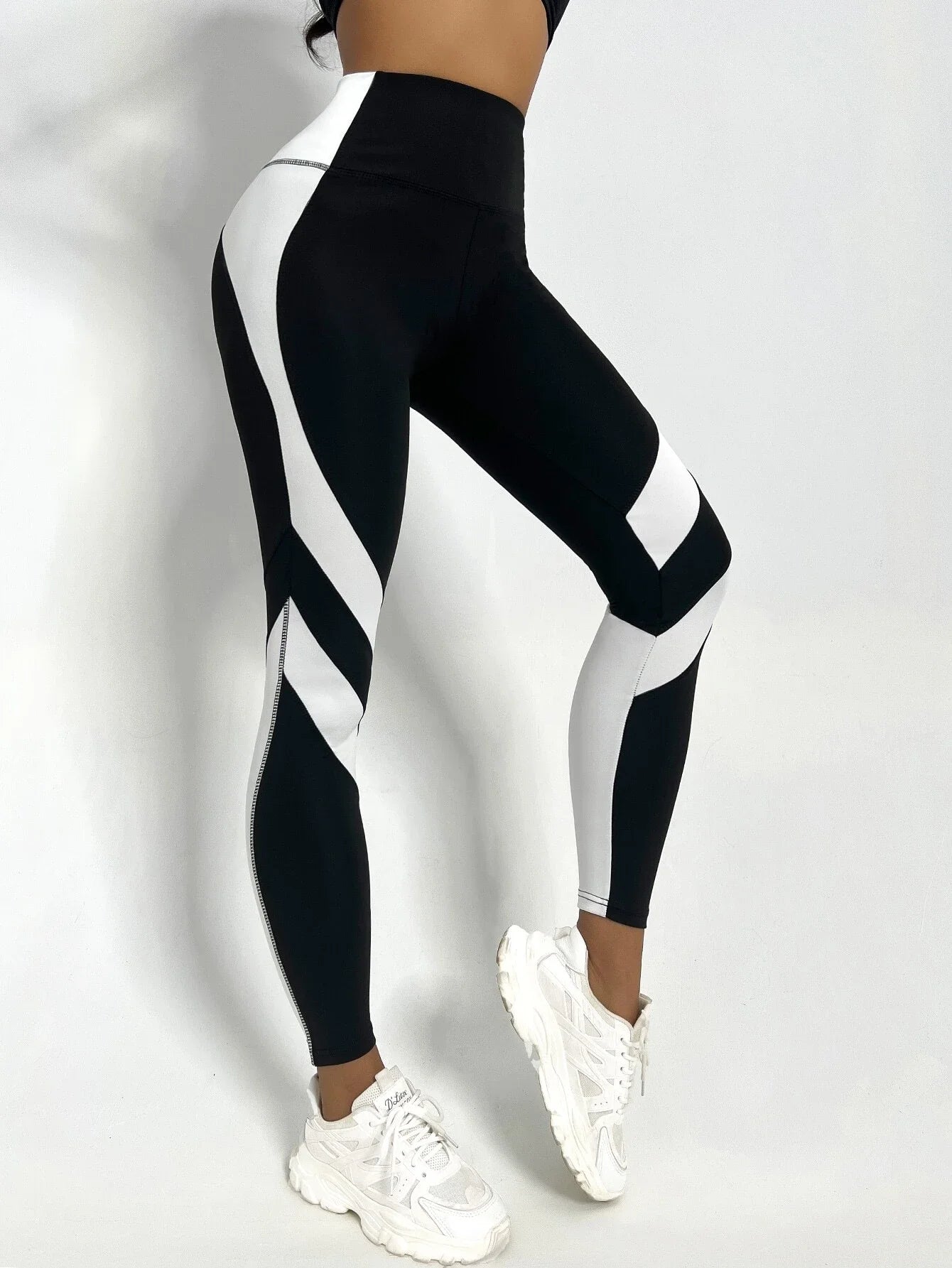 Legging Femme Yoga Bicolore Taille Haute | MDN Store