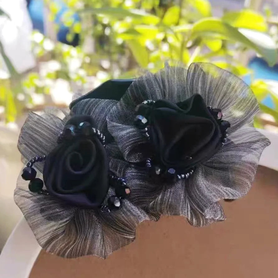 Pince à Cheveux Crabe Fleurie - Accessoire Cheveux Élégant et Pratique | MDN Store