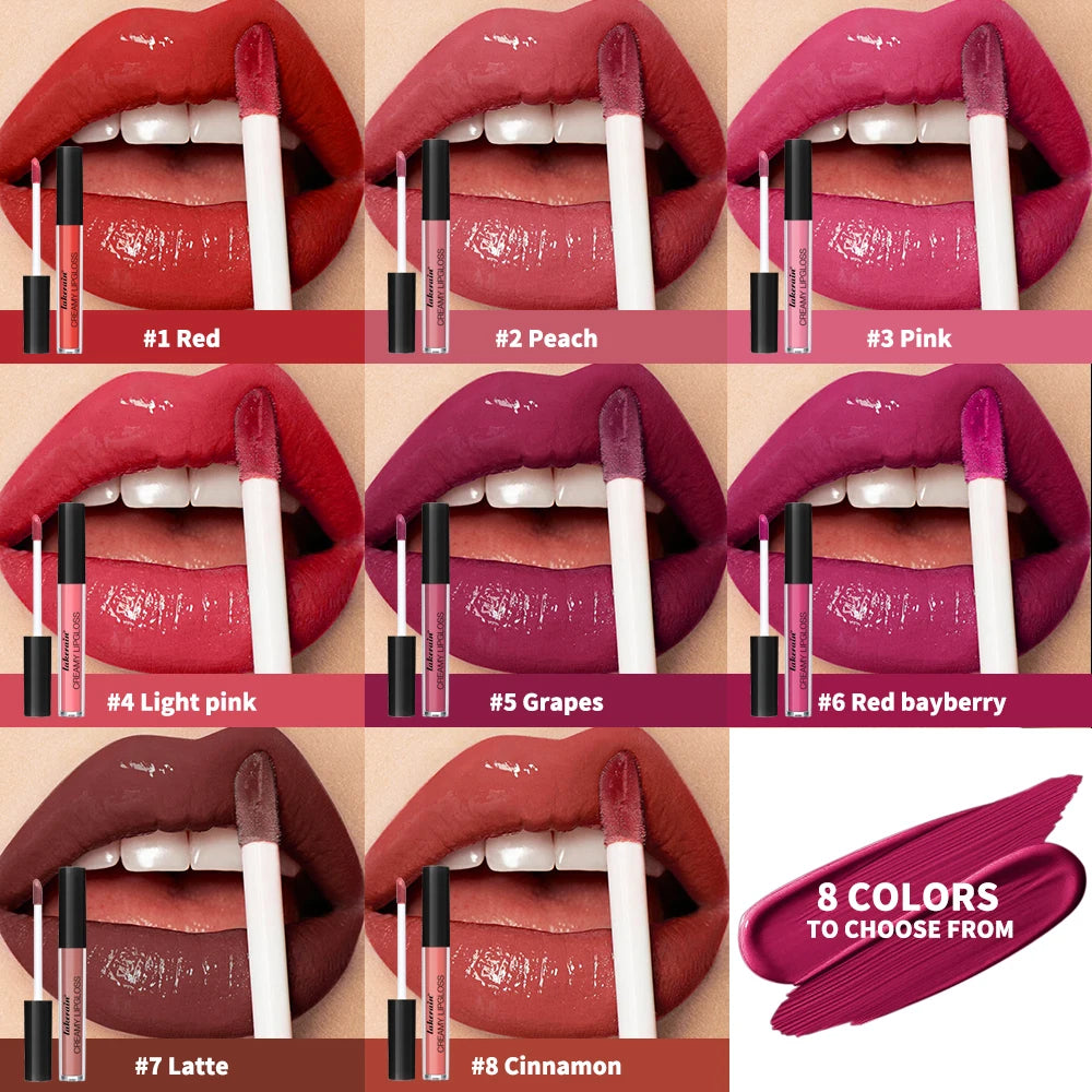 Gloss Lèvres Crémeux Imperméable 8 Couleurs Velours Mat Hydratant | MDN Store