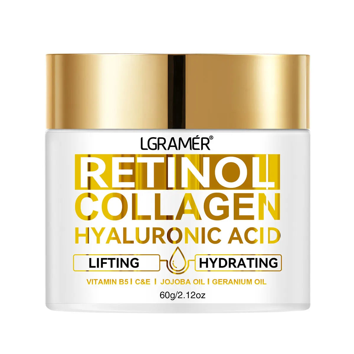 Crème Visage Rétinol Anti-Rides Collagène Acide Hyaluronique | MDN Store