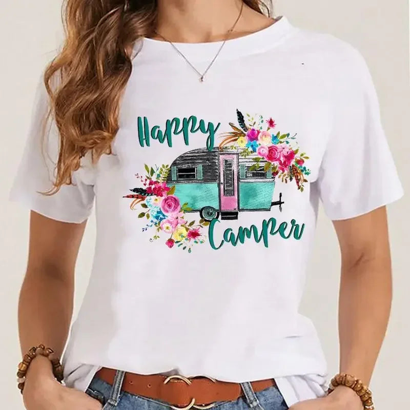 T-shirt Fleurs Printemps Style 90s Femme | MDN