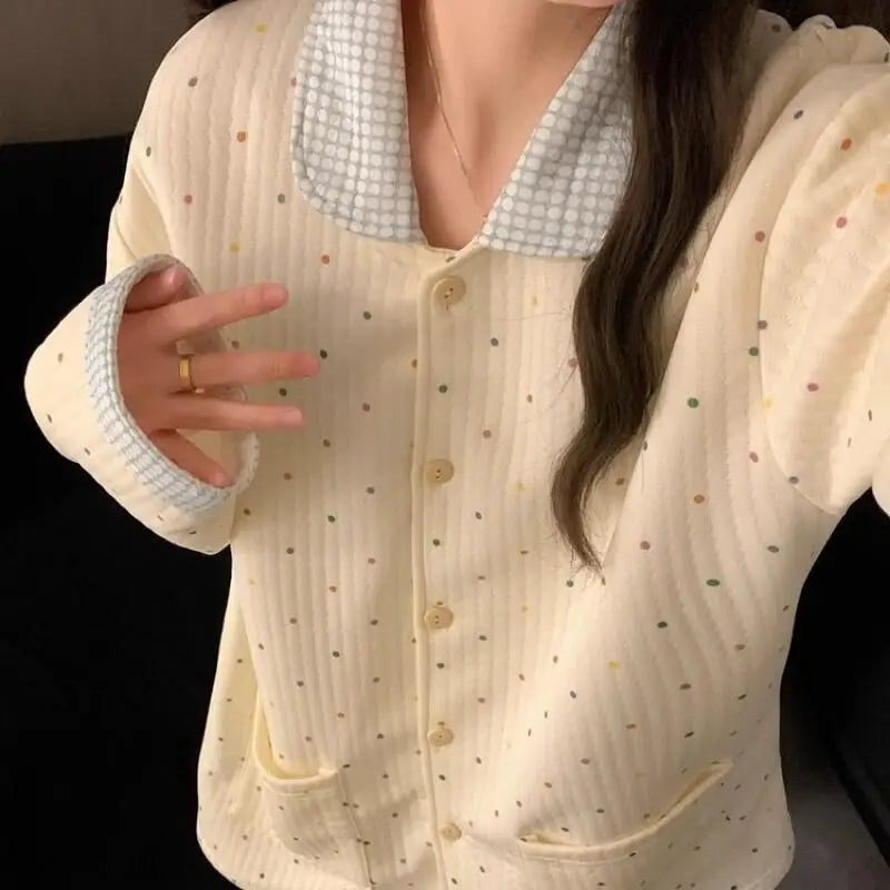 Pyjama Coton Uni 2 Pièces Hiver | MDN Store