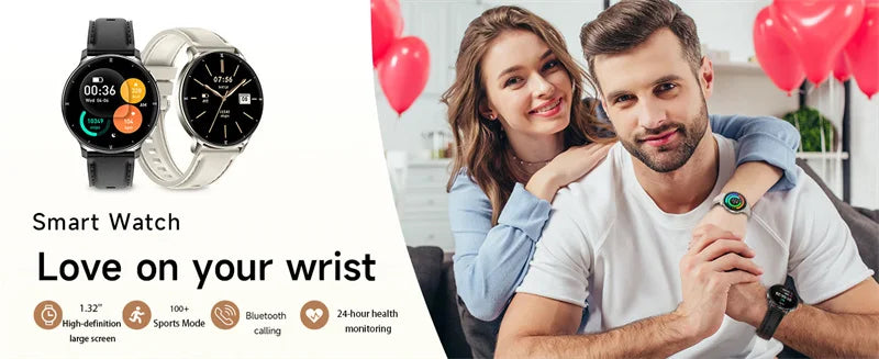 Montre Connectée AMOLED 1.32" Lampe Torche Bluetooth | MDN