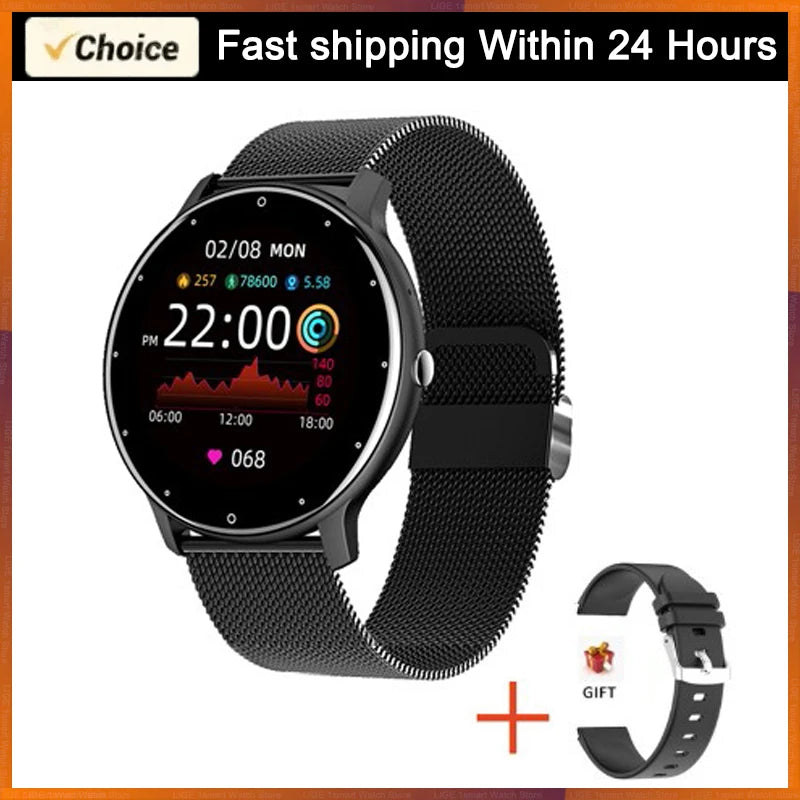 Montre Connectée Femme Homme LIGE Étanche - Bracelet Sport Météo Android iOS | MDN