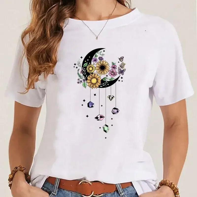 T-Chemise Fleurs Printemps Style 90s Femme | MDN Store