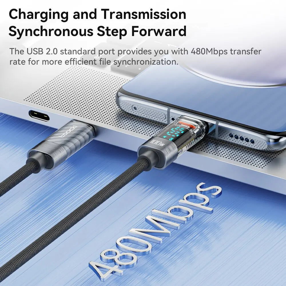 toocki-cable-usb-type-c-vers-type-c-100w-affichage - MDN Store 25