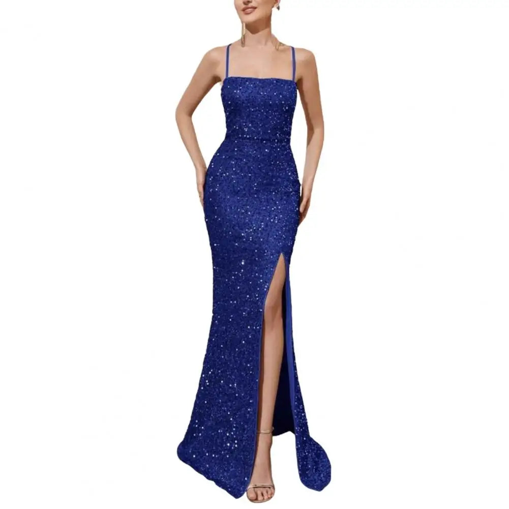 Robe Soirée Paillettes Dos Nu Femme | MDN