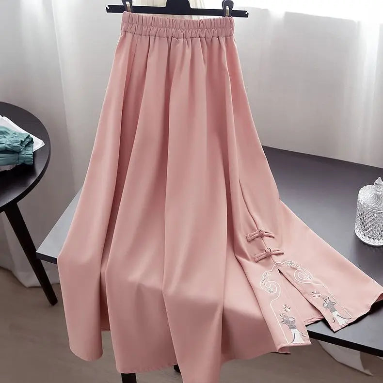 Ensemble Hanfu Chinois Brodé Papillon 2 Pièces | MDN Store