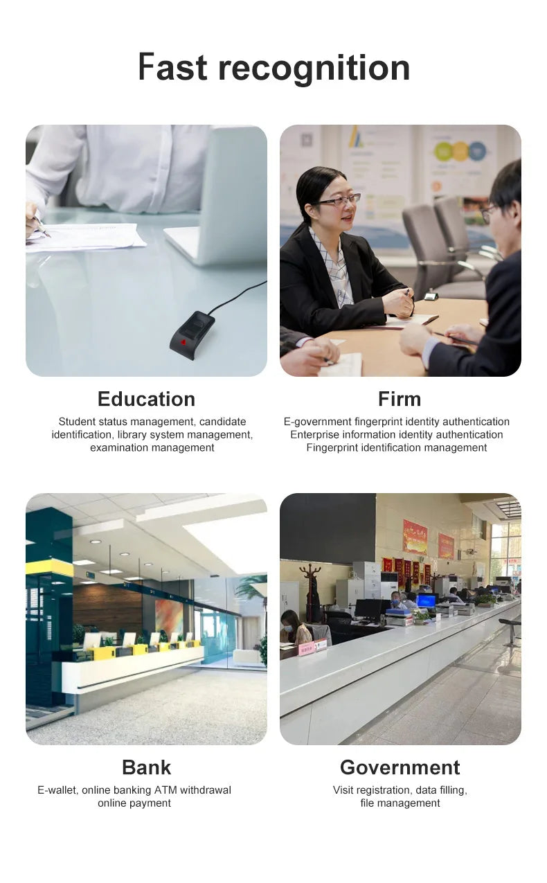 Lecteur Empreinte Digitale USB Biométrique Windows Hello - Sécurité PC Laptop | MDN