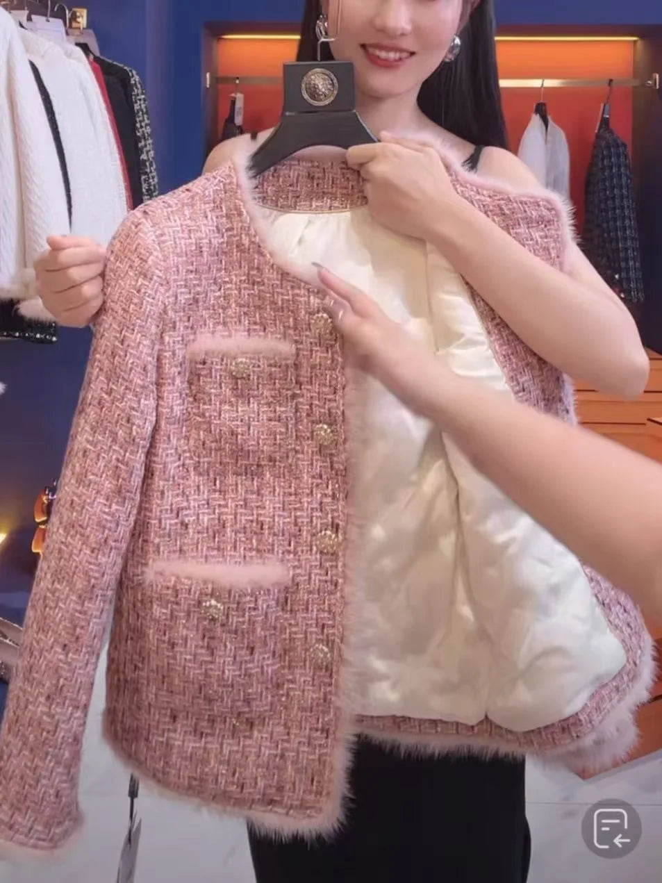 Veste Velours Rose | MDN