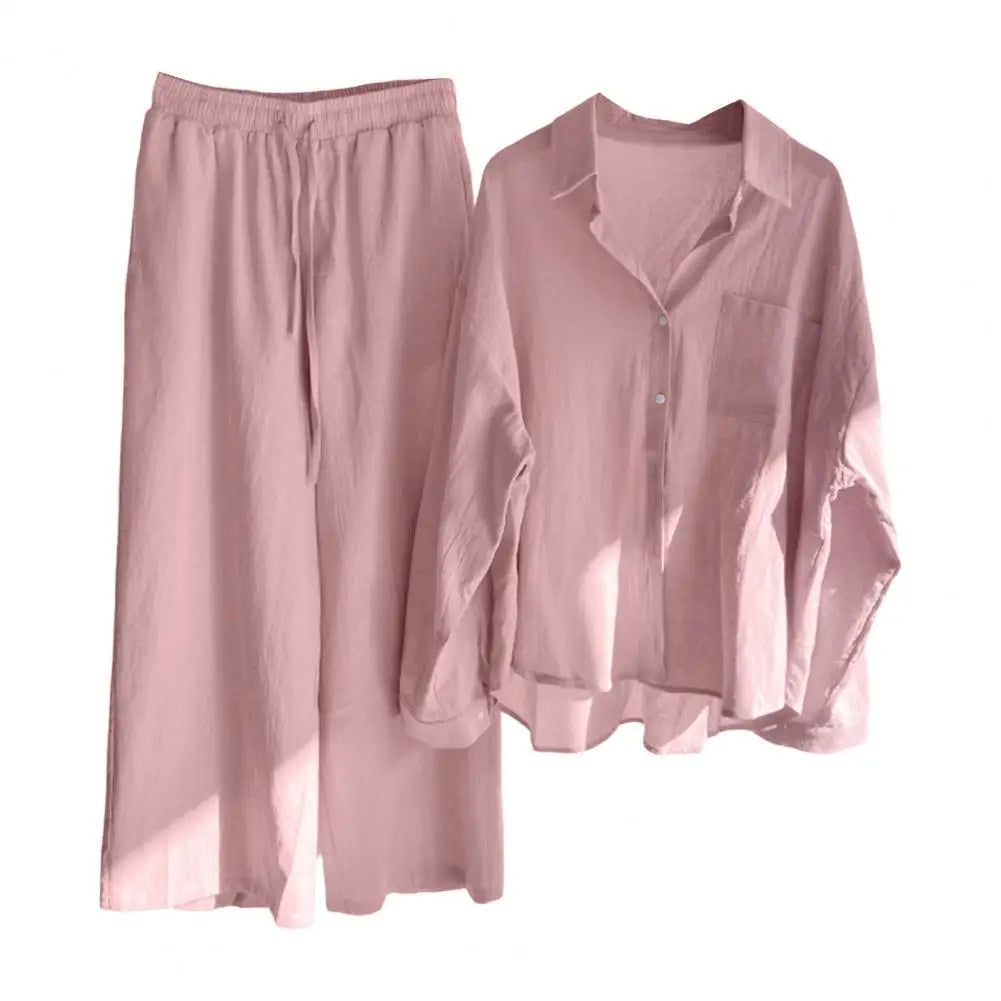 Ensemble Femme 2 Pièces Lin Décontracté | MDN Store