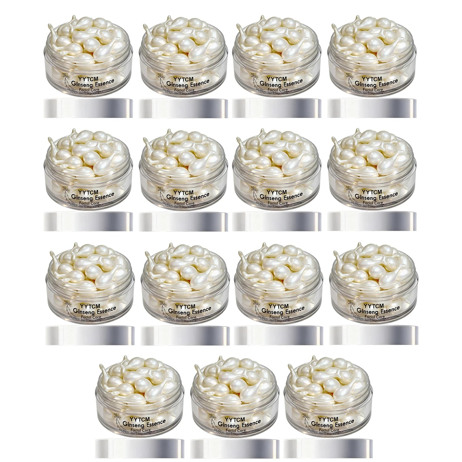 Capsules Ginseng Hydratantes Squalane Niacinamide Vitamine E Rétinol | MDN Store 25