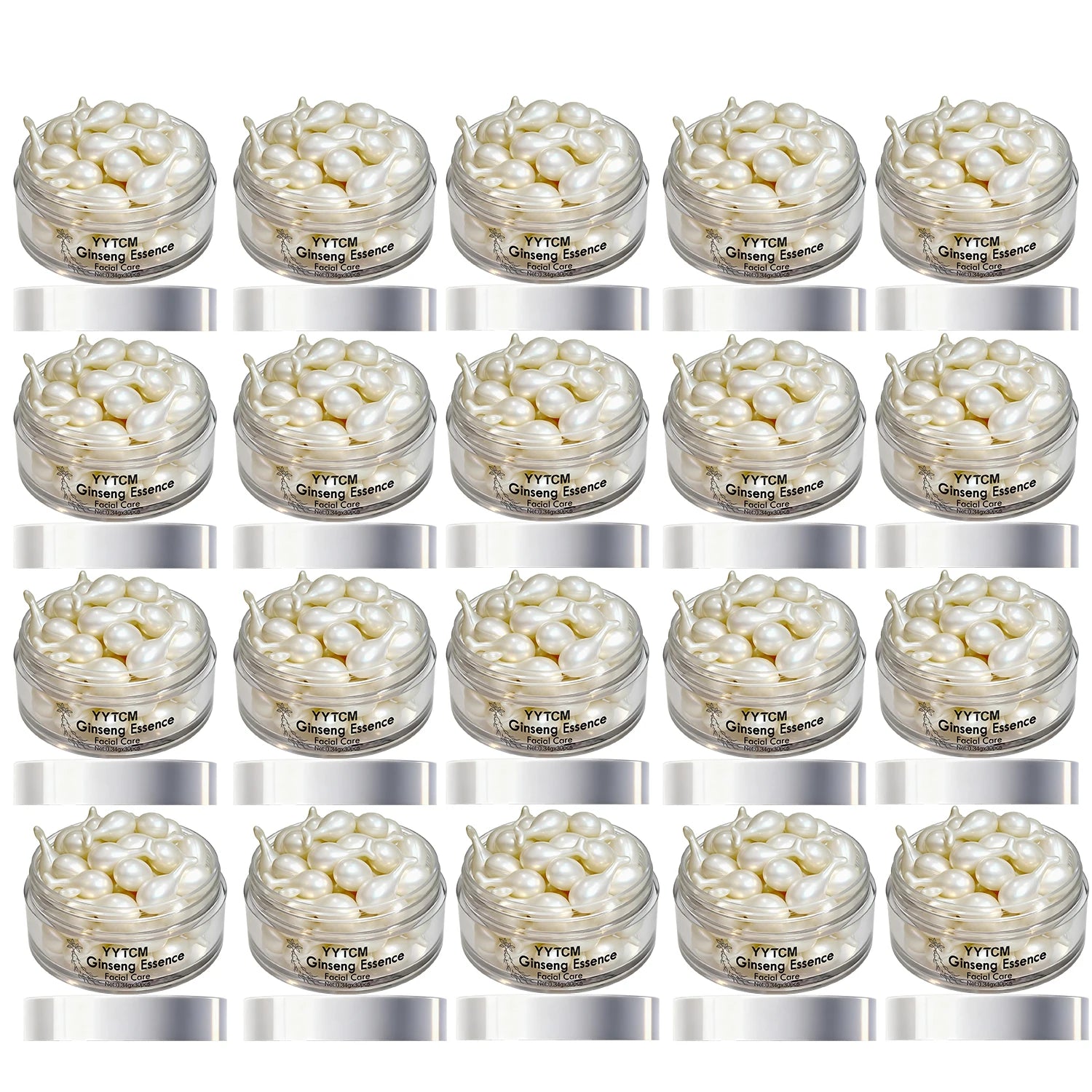 Capsules Ginseng Hydratantes Squalane Niacinamide Vitamine E Rétinol | MDN Store 25
