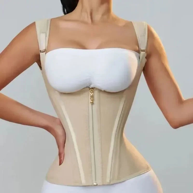 Debardeur Gainant Double Compression Femme Fermeture Eclair | MDN Store 25