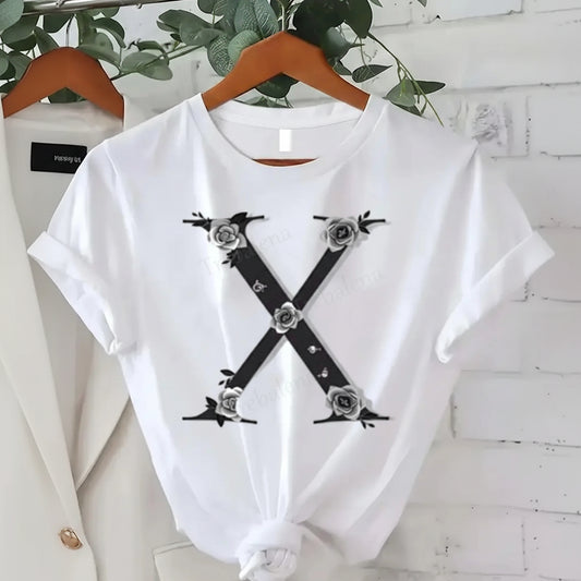 T-shirt Floral Roses Femme | MDN