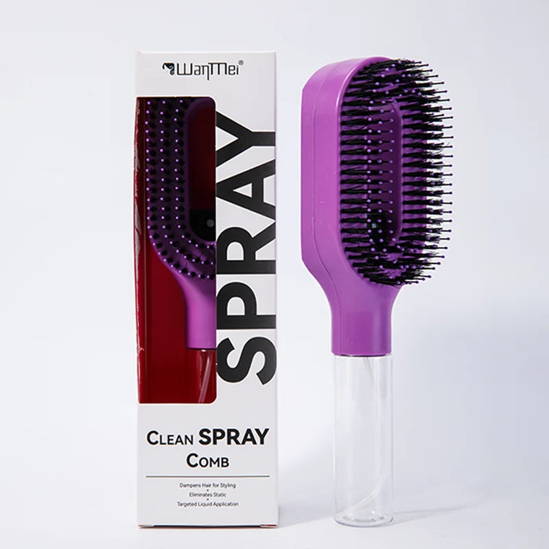 Brosse Demelante 2-en-1 Pulverisateur Massage Cuir Chevelu Antistatique | MDN Store 25
