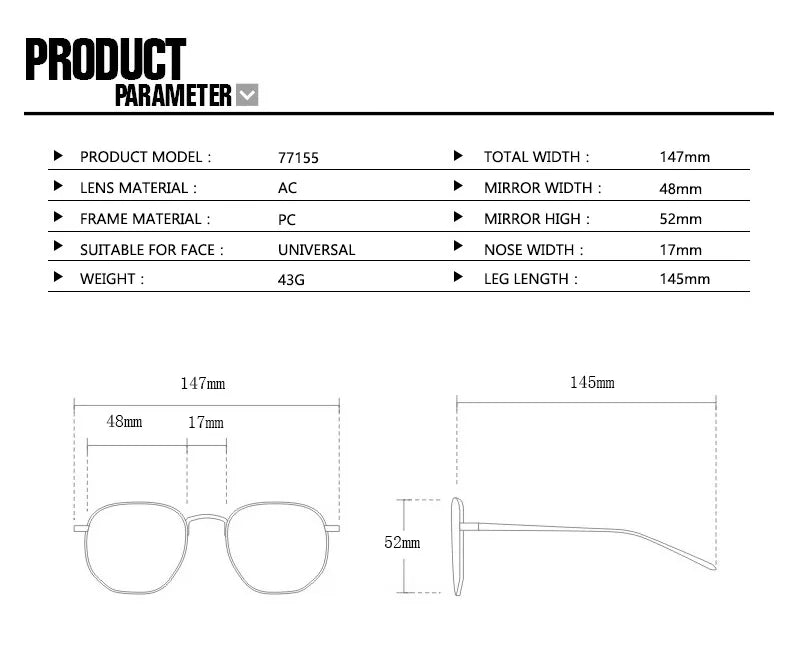 Lunettes Soleil Carré Vintage Rivet | MDN Store