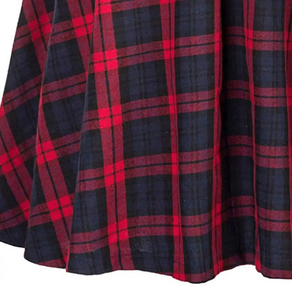 Jupe Femme Carreaux Taille Haute Rétro | MDN Store