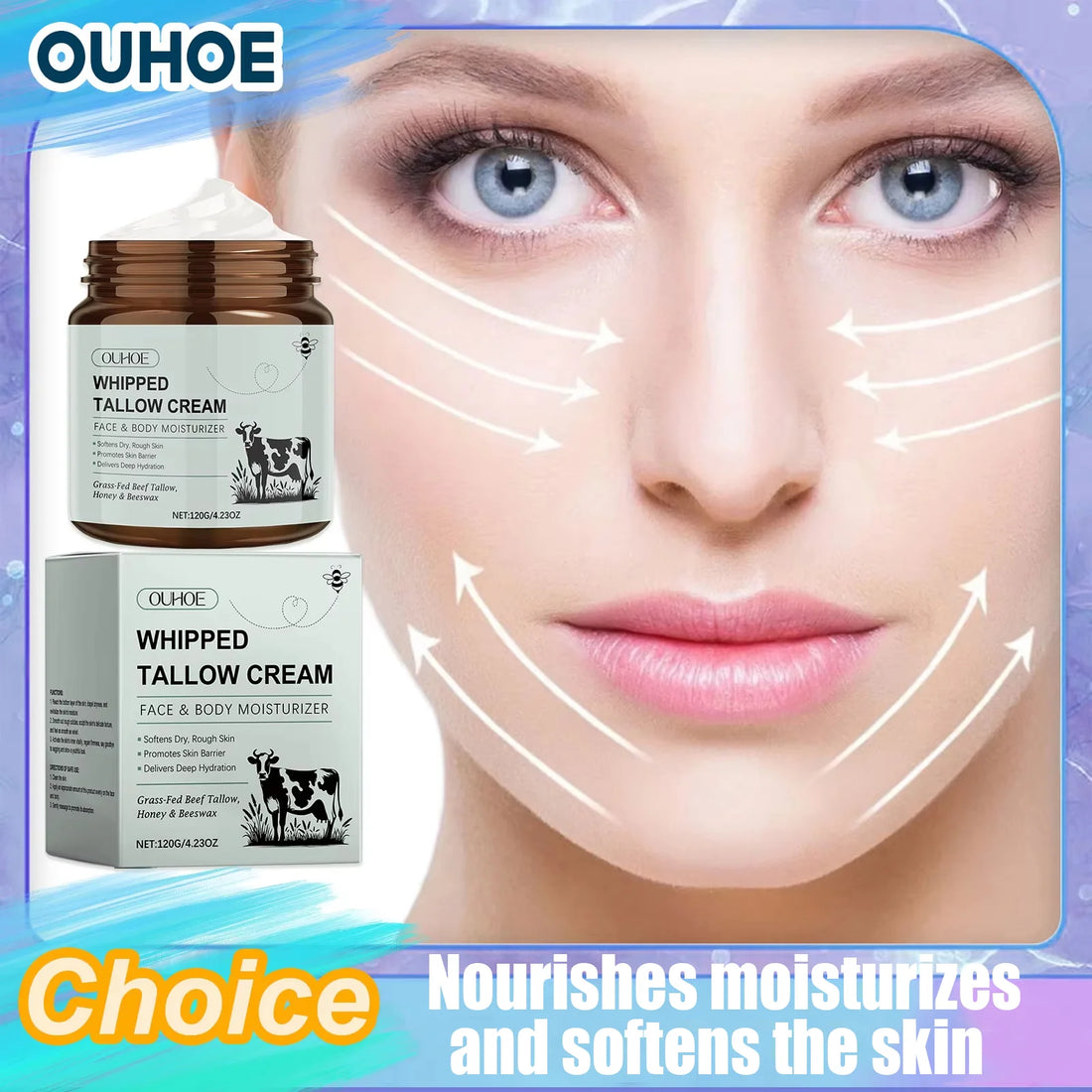 Crème Hydratante Suif de Bœuf Éclaircissant Raffermissant Corps | MDN Store