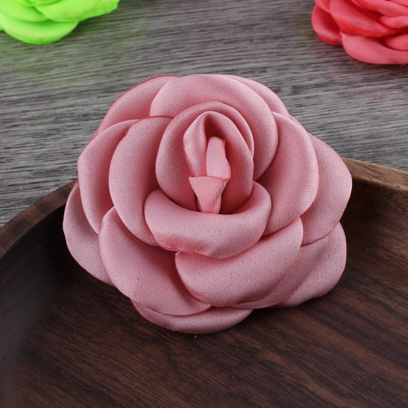 Lot de 10 Fleurs en Satin 6cm - Accessoires Cheveux Mariage | MDN Store