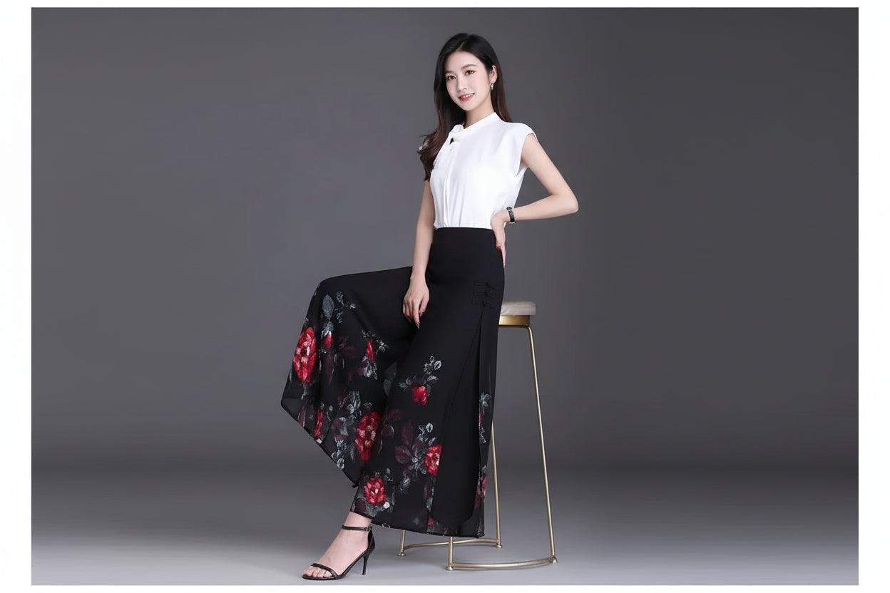 Pantalon Large Taille Haute Vintage | MDN Store