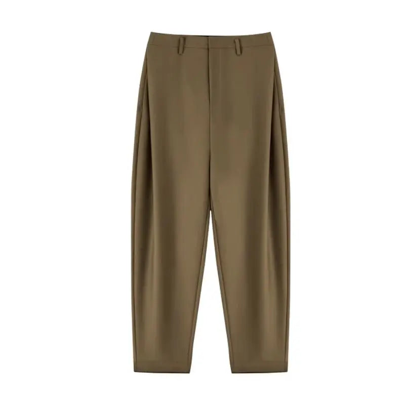 Pantalon Femme Cocon Tailleur 7/8 - Harlem Slim Printemps Mode Bureau Élégant | MDN Store