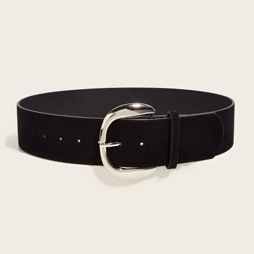 Ceinture Large Cuir Suédé Luxe | MDN Store