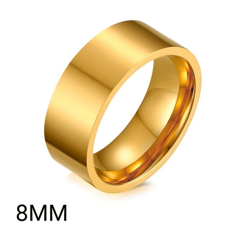 Bague Alliance Acier Femme 2-8mm | MDN