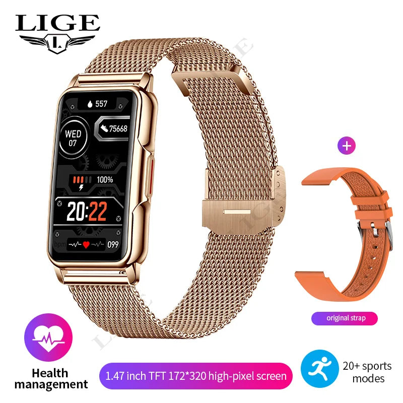 Bracelet Connecté Femme Homme Sport - Montre Santé Cardiaque Oxygène Étanche | MDN