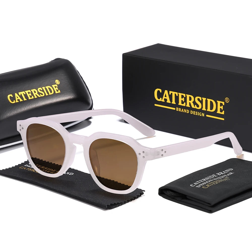 CATERSIDE Lunettes de Soleil Polarisées Rétro Femme Monture TR90 Ultra-Légère UV400 | MDN Store 25