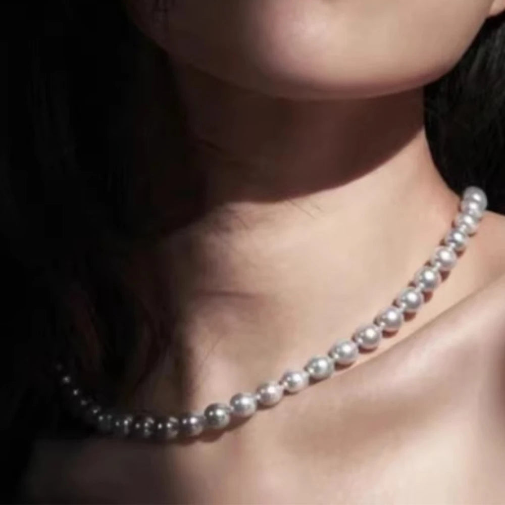 Collier Perles Artificielles Luxe Choker Ras du Cou Classique | MDN Store