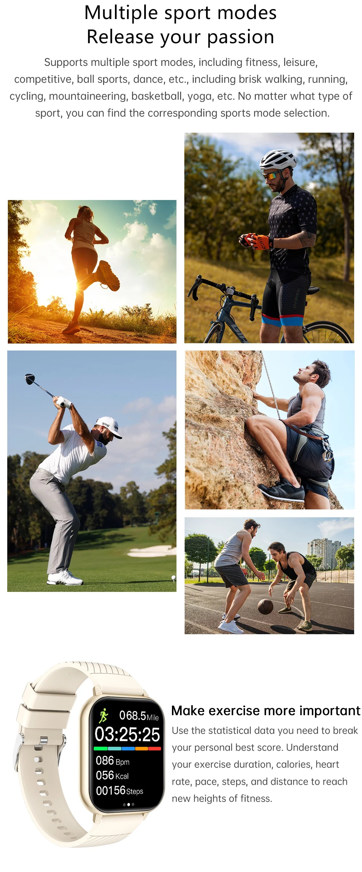 Montre Connectée Femme LIGE Tactile Personnalisable - Cardiaque Sommeil Étanche Sport | MDN