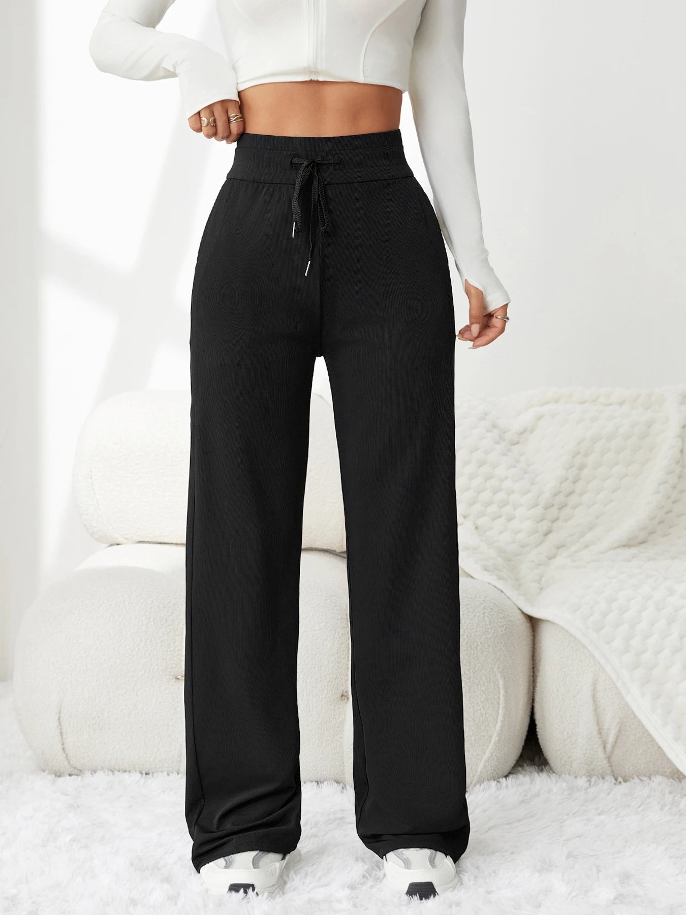 Pantalon Large Soie Glacée Été Femme | MDN Store