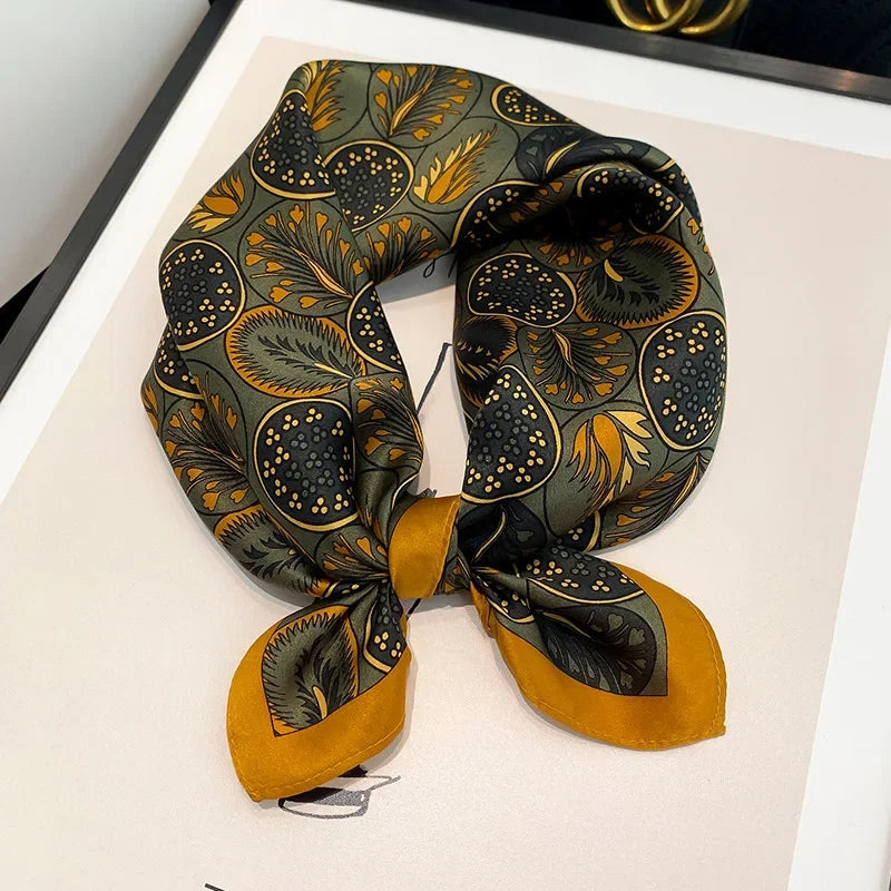 Foulard Carré Soie Naturelle 100% 53cm Femme | MDN Store