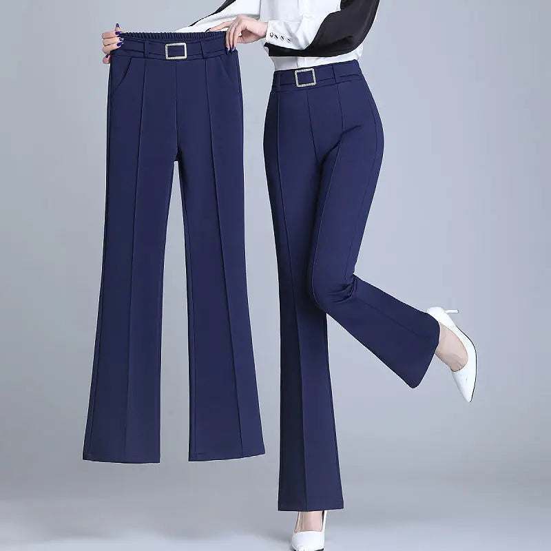 Pantalon Évasé Taille Haute Diamants | MDN Store