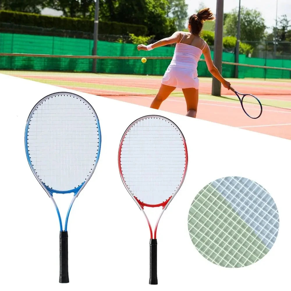 Raquette de Tennis Enfant Antichoc Rouge & Bleue — Entraînement Débutant | MDN Store 25