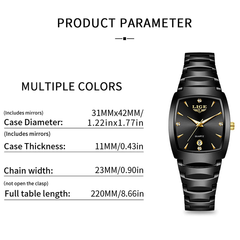 Montre Femme LIGE Business Acier Inoxydable | MDN Store