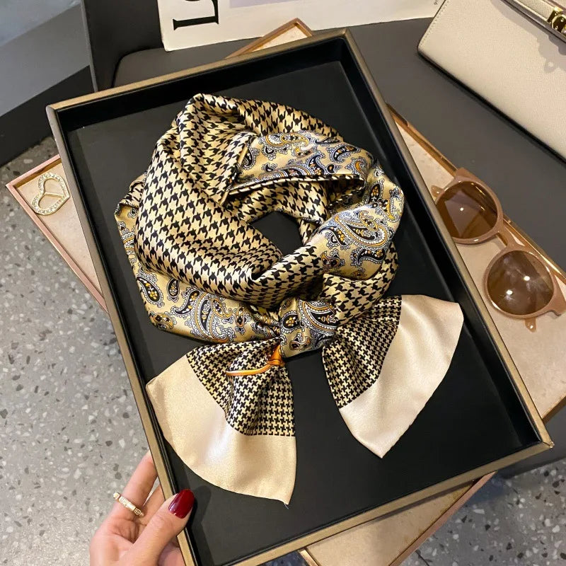 Foulard Soie Long Étroit Femme Cravate | MDN Store