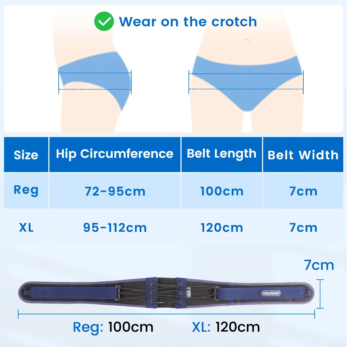 Ceinture Sacro-Iliaque Hanche Sciatique Réglable Homme Femme | MDN Store