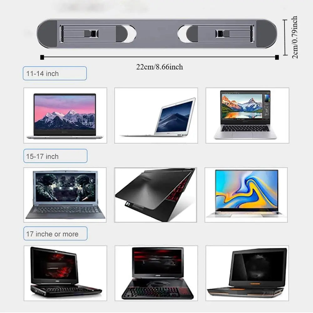 Support Invisible Laptop Rehausseur Pliable Ergonomique | MDN