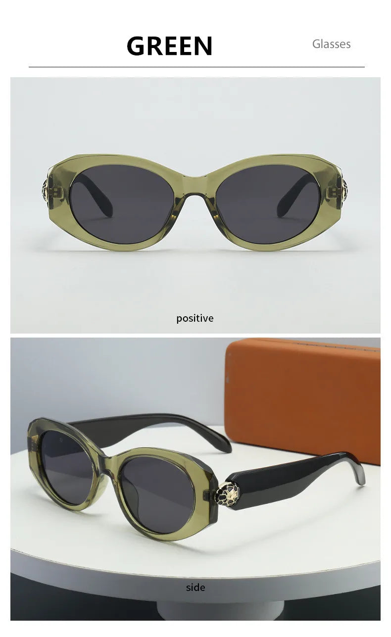 Lunettes Soleil Cat Eye Serpent Métal | MDN Store