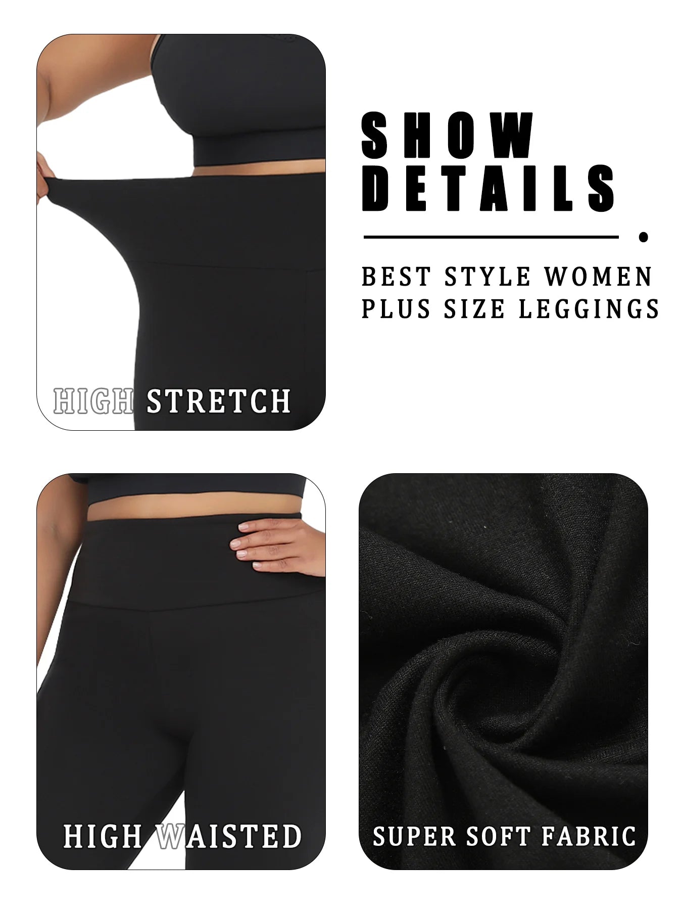 Legging Femme Grande Taille Super Doux | MDN Store