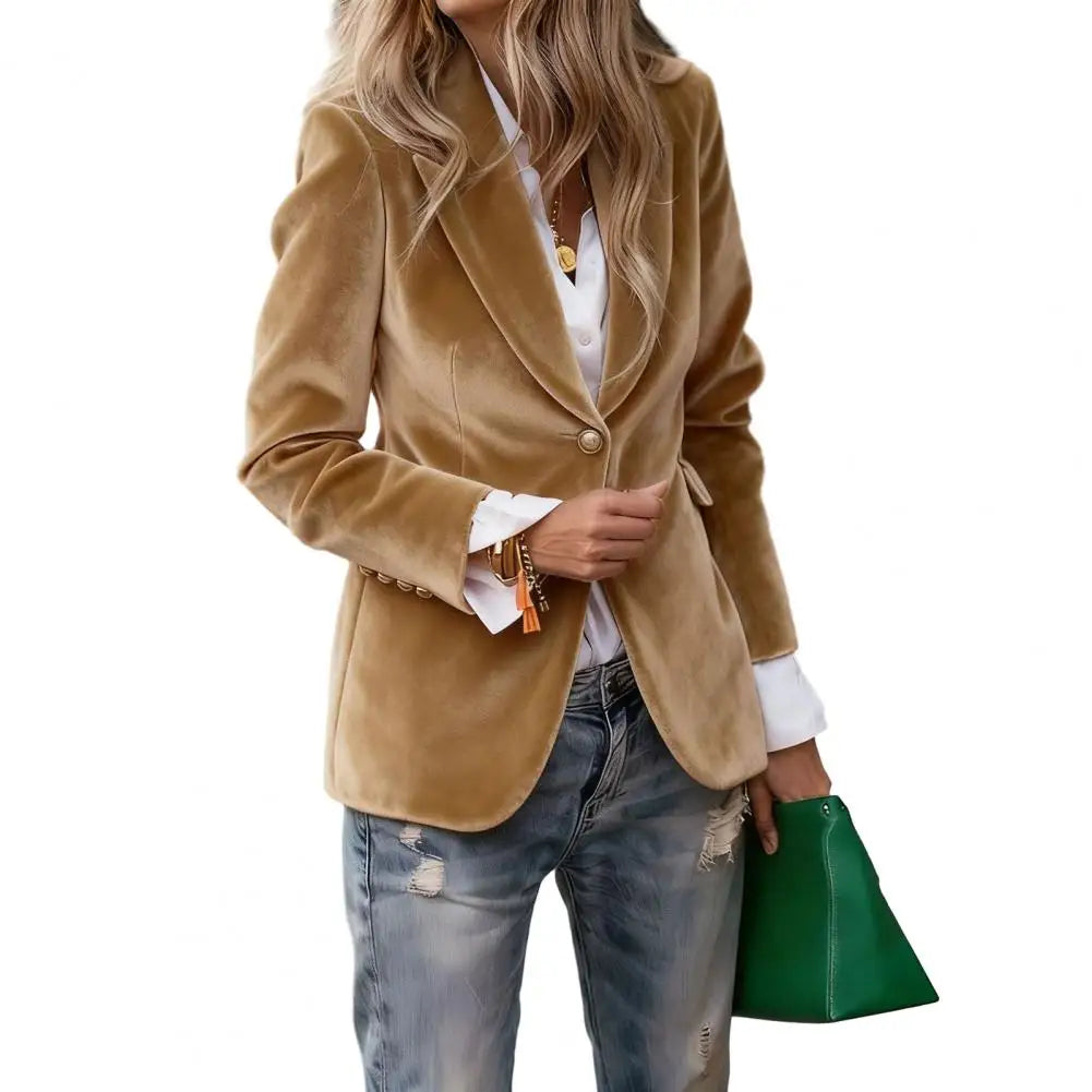 Blazer Femme Velours Élégant Ajusté | MDN Store