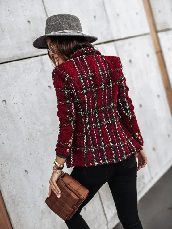 Veste Blazer Imprimée Double Bouton | MDN Store