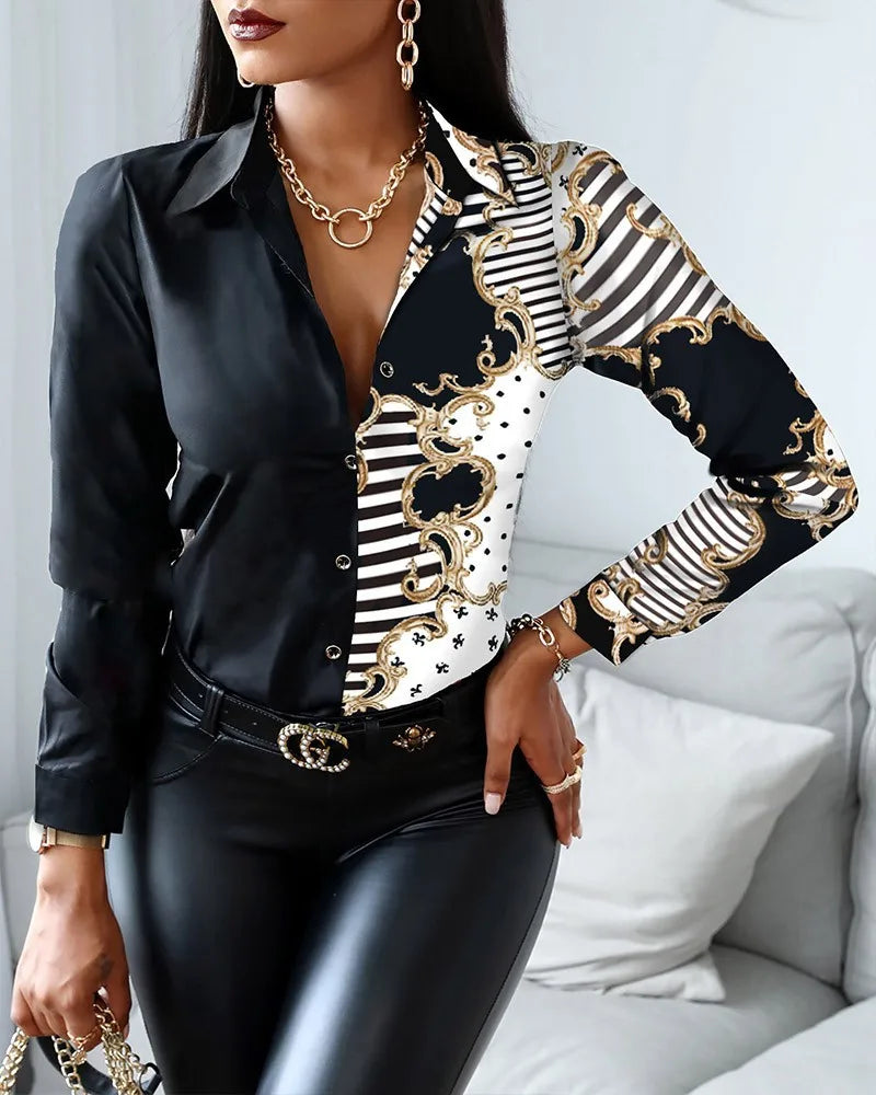 Chemise Imprimé Léopard Rayures Femme | MDN Store