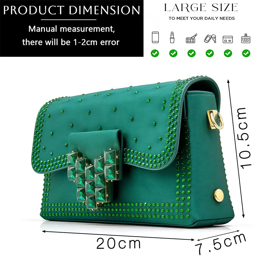 Escarpins Strass Bout Pointu Femme Ensemble Sac Soirée Mariage | MDN Store 25
